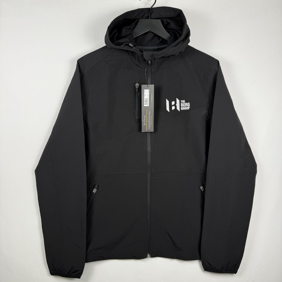 Womens Dri Duck Ascent Soft Shell Hooded Jacket Large Black 9411 Embroidered New - Picture 1 of 9
